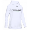 Women's UA Hustle Fleece Hoodie White